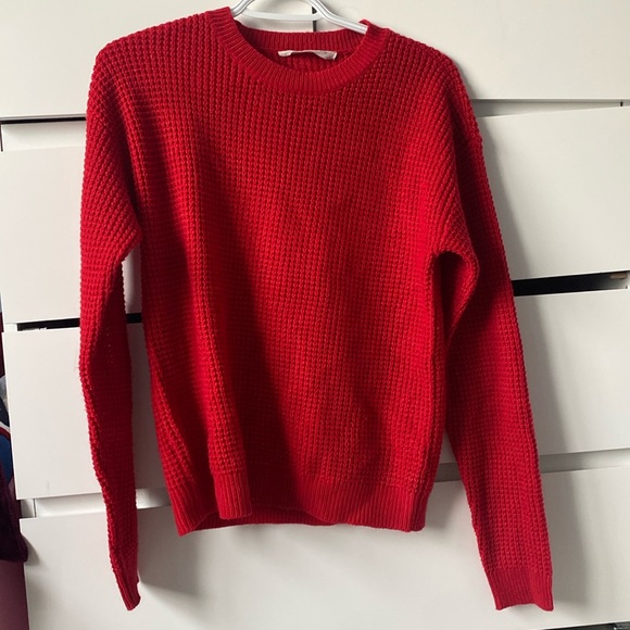 Bluenotes XS red knit top, barely worn. - Picture 1 of 2